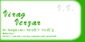 virag verzar business card